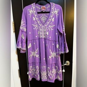 Johnny Was Arzella Knit Easy Tiered  Dress